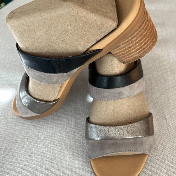 Dansko Theresa Multi-Strap Slip-On Sandal for Women - A Subtle Heel and Memory F - Picture 4 of 5